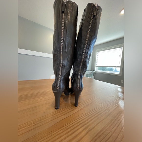 NINE WEST Knee High Leather Boots - Picture 3 of 16